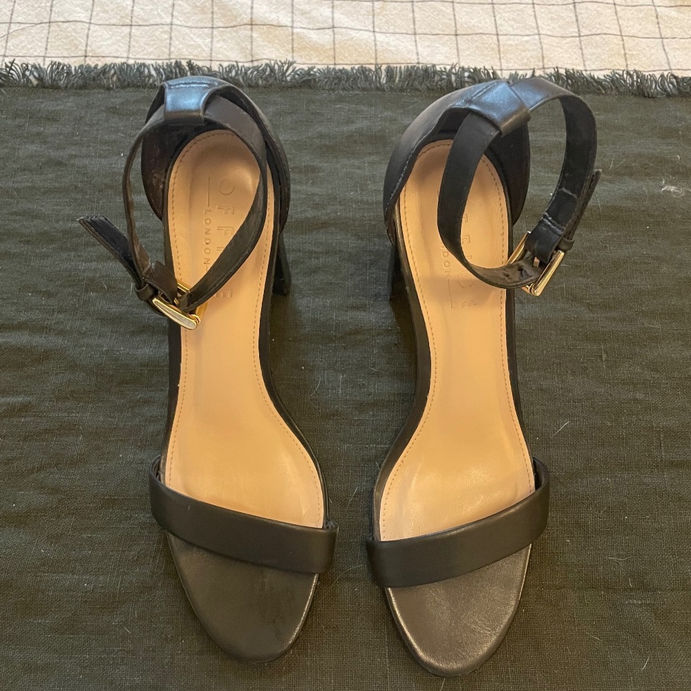 OFFICE London Black Heels- Barely worn